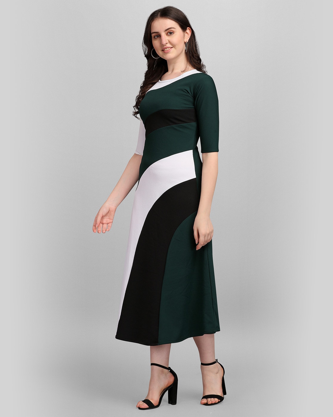 Harbour Green Midi Dress – Beginning Boutique US