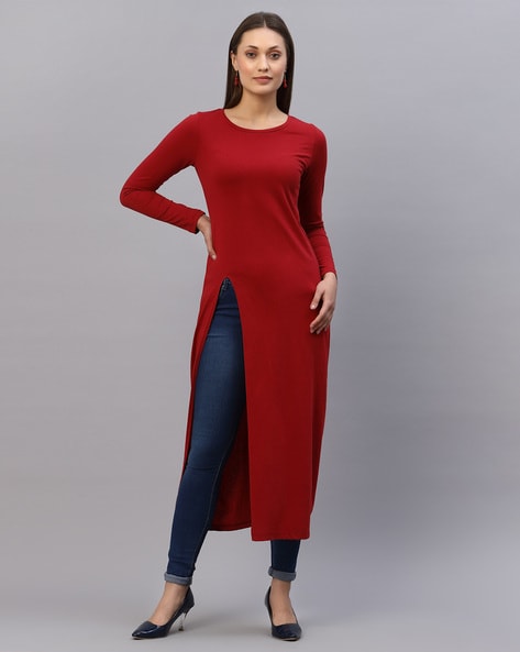 Buy Maroon Tops for Women by RIGO Online