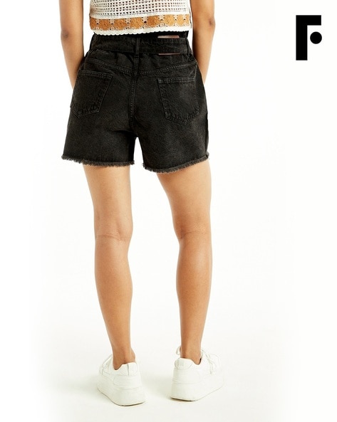 High-waisted Paperbag Women's Shorts - Light Wash | Levi's® US