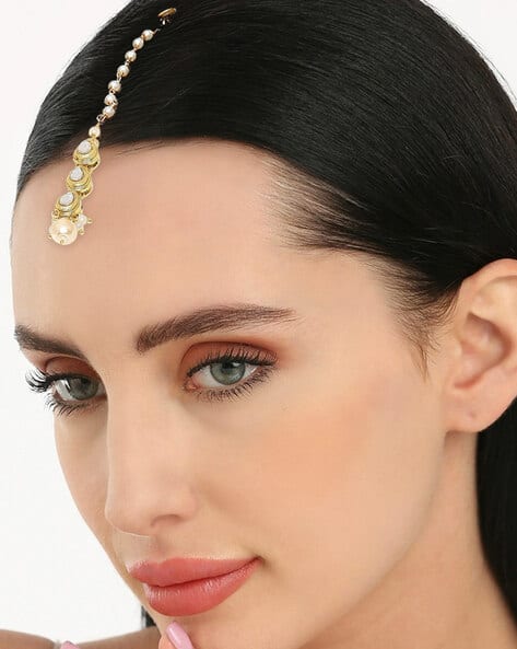 Fabula Gold-Plated Kundan-Studded Mangtika