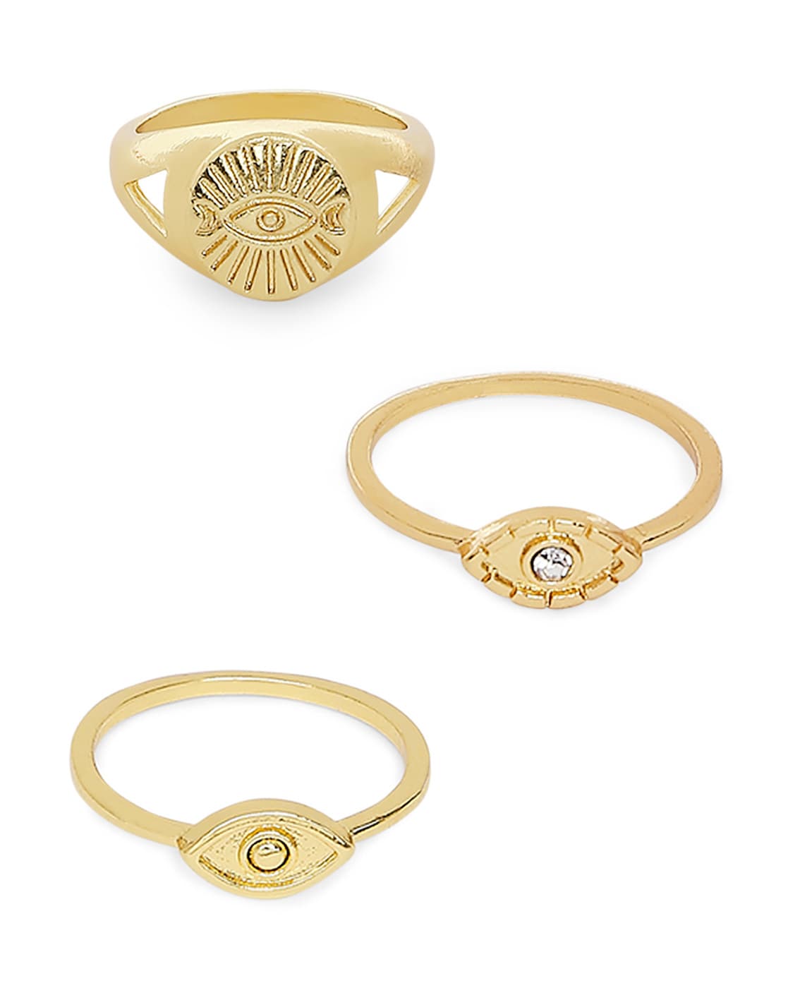Shop Sydney Evan 14k Gold & Pave Diamond Extra-Large Evil Eye Ring