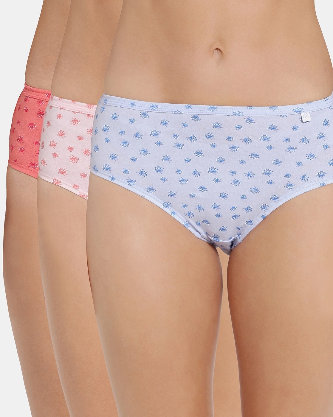 Girl's Super Combed Cotton Printed Panty with Ultrasoft Waistband - Print  Assorted(Pack of 3)