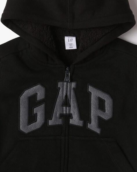 Gap black zip hot sale up hoodie