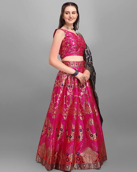 KOMAL Embroidered Semi Stitched Lehenga Choli - Buy KOMAL Embroidered Semi  Stitched Lehenga Choli Online at Best Prices in India | Flipkart.com