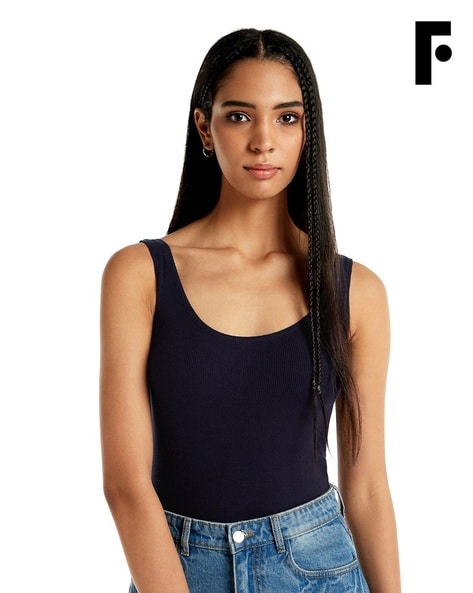 Buy Navy Blue Tops for Women by FOUNDRY Online
