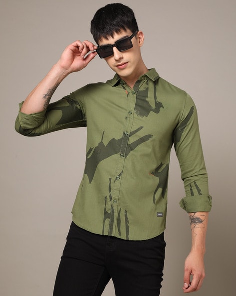 military colour shirt