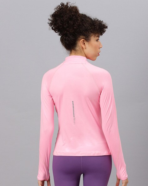 Buy Pink Tshirts for Women by FITKIN Online