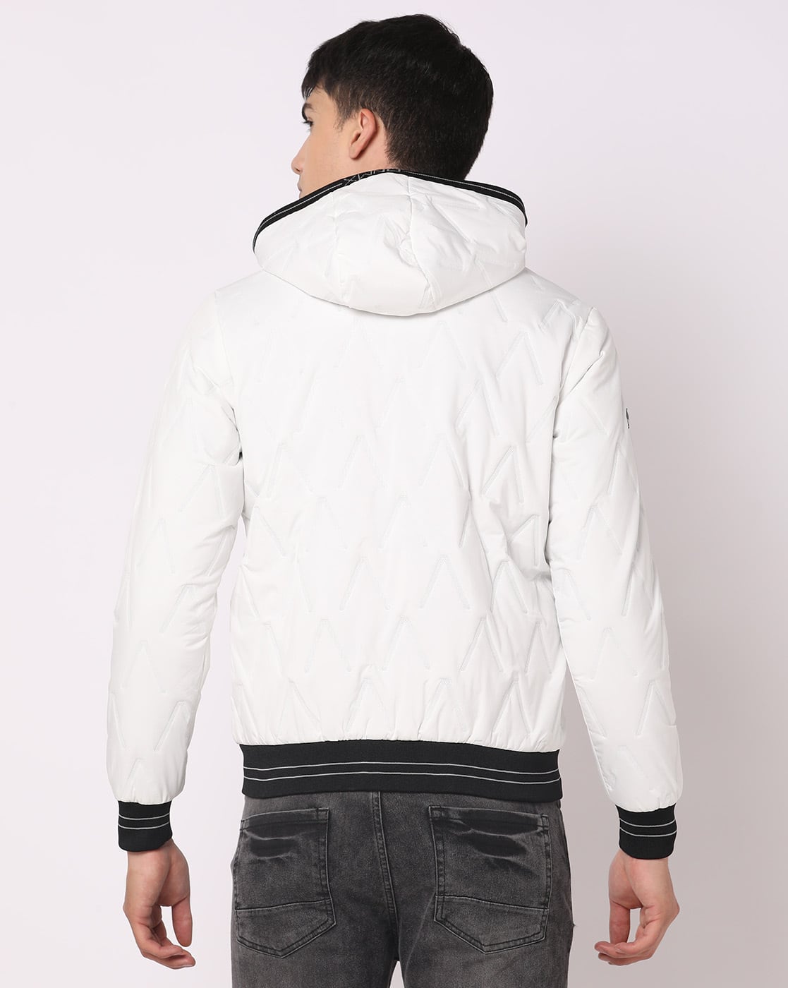 トップス neith. Angled Shape Truck Jacket neith】Angled Shape Truck Jacket(White)（Buy Men White