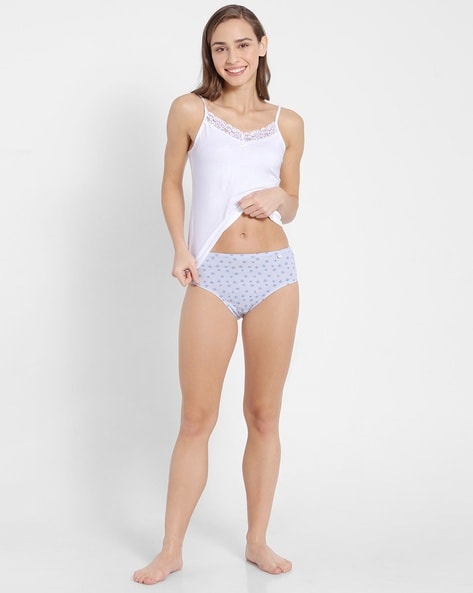 Hipster Panty | Full Coverage & Mid Waist -Pack Of 3-Colors And Print