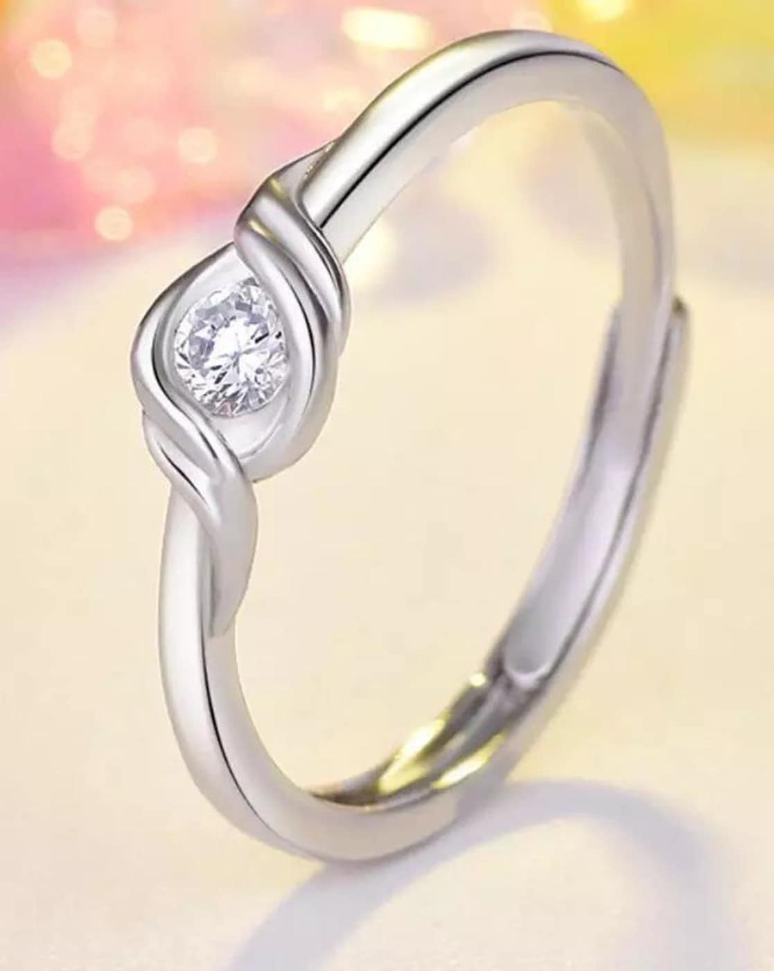 Amazon.com: Beydodo Ring for Women Silver Sterling, Womens Engagement Rings  Size 5 Flower Ring with Moissanite 0.5ct : Clothing, Shoes & Jewelry