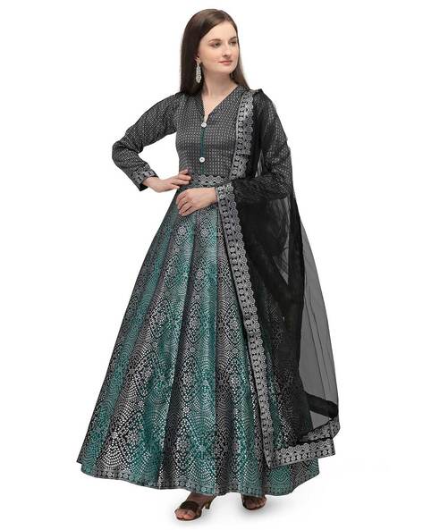 Buy Jet Black Designer Anarkali Dress online-Karagiri – Karagiri Global