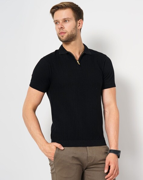 Celio Solid Regular Fit Polo T-shirt