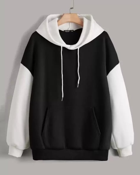 Black and white hoodies womens sale