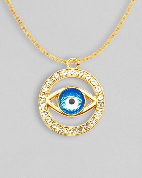 Turquoise Gaze Rotating Evil Eye Necklace – ThePeppyStore