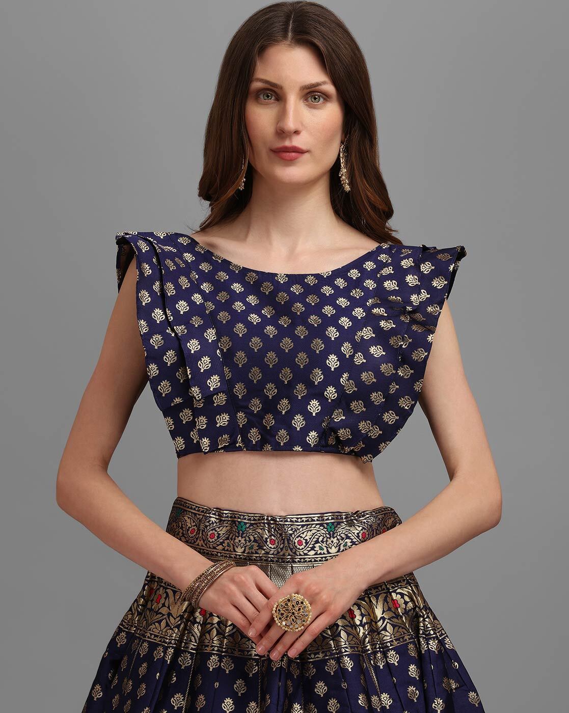 SEERA Raw Silk Lehenga Top | Raw silk lehenga, Lehenga top, Silk lehenga