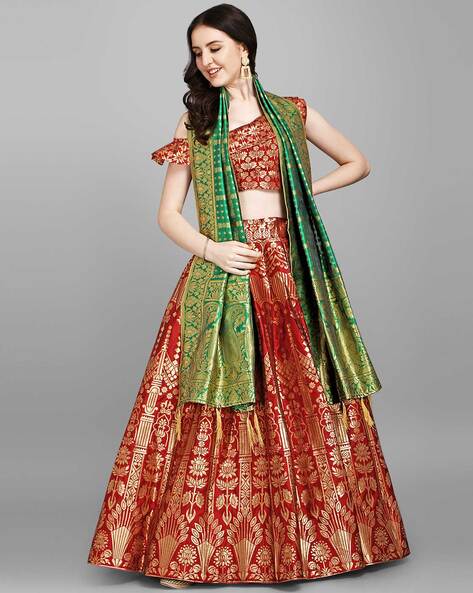 Embroidery Net Green Colour Wear Lehenga Choli, Size: Free Size at Rs 4999  in Surat