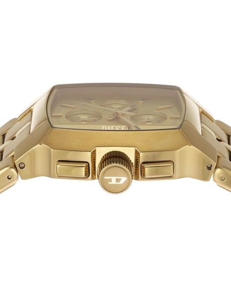 Buy DIESEL Cliffhanger Chronograph Watch - DZ4639 | Gold Color Men