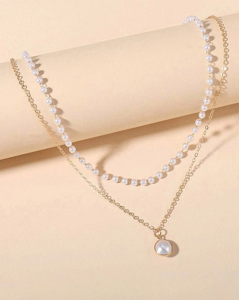 Pearl Double Strand Necklace