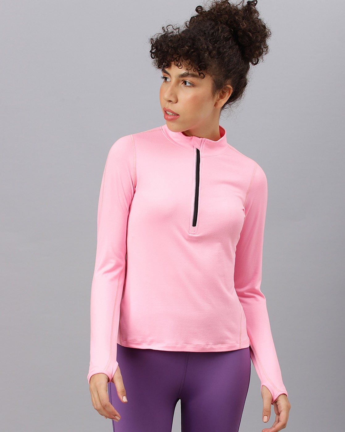 Buy Pink Tshirts for Women by FITKIN Online