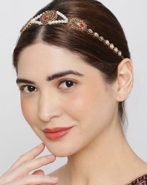 Fabula Kundan & Pearls Ethnic Jadau Hair Band