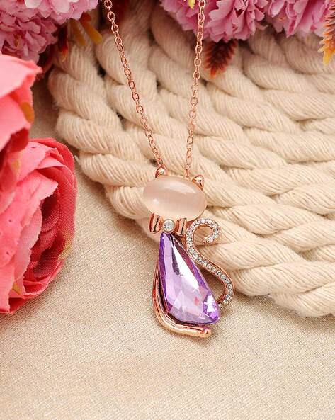 Dazzling Dahlia - purple - Paparazzi necklace – JewelryBlingThing