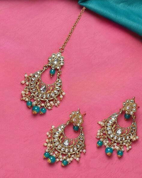 Maang Tikka Set Mangtika N Earring Set Earrings Haldi, Earring And