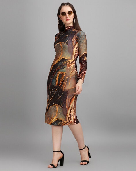 Printed 2024 bodycon dress