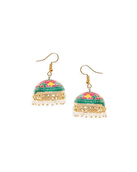 Buy Antique Gold Plated Haar Jhumki Earrings | Tarinika - Tarinika India