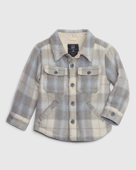 Gap Kids Boys Checked Shacket