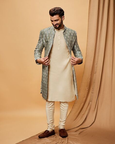 Western on sale sherwani kurta