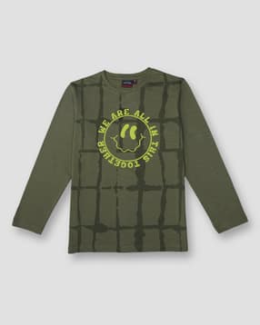 gini & jony Boys Typographic Print Regular Fit T-Shirt-picture-36
