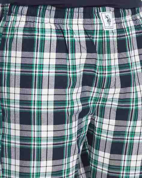 Men Checked Pyjamas with Elasticated Waist