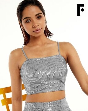 Buy Silver Tops for Women by FOUNDRY Online Ajio