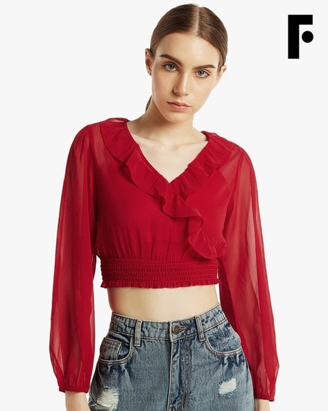 Buy Red Tops for Women by FOUNDRY Online