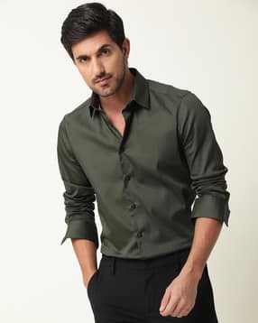 rare rabbit Spread-Collar Slim Fit Shirt-picture-13