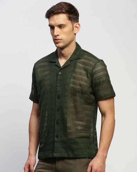 Buy Olive Shirts for Men by SHOWOFF Online