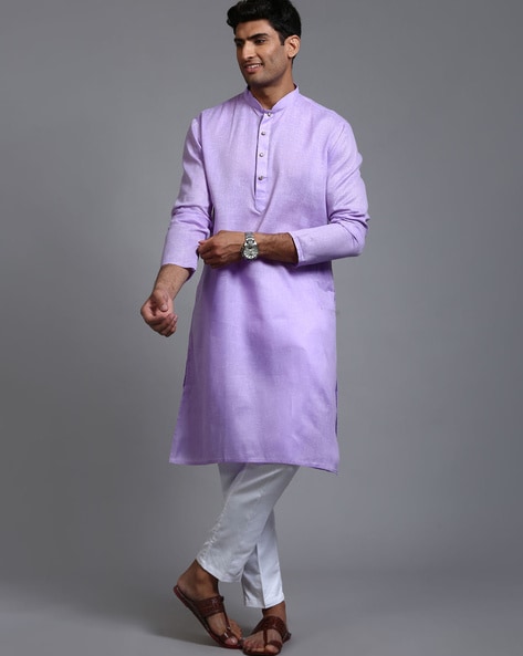 Buy Multicolor Stripe Printed Kurta with Mint Pants by SVA MEN at Ogaan  Online Shopping Site