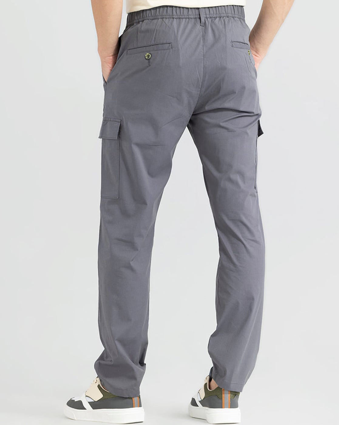 Buy Dark Grey Trousers & Pants for Men by AJIO Online | Ajio.com