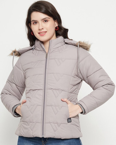 Women Quilted Jacket with Insert Pockets