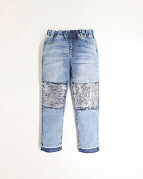Washed Slim Fit Jeans-image-12