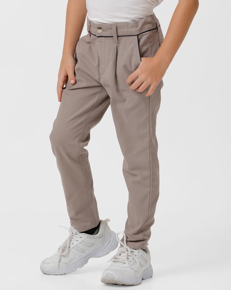 Men's Cotton Trousers Taupe Brown | N.Peal