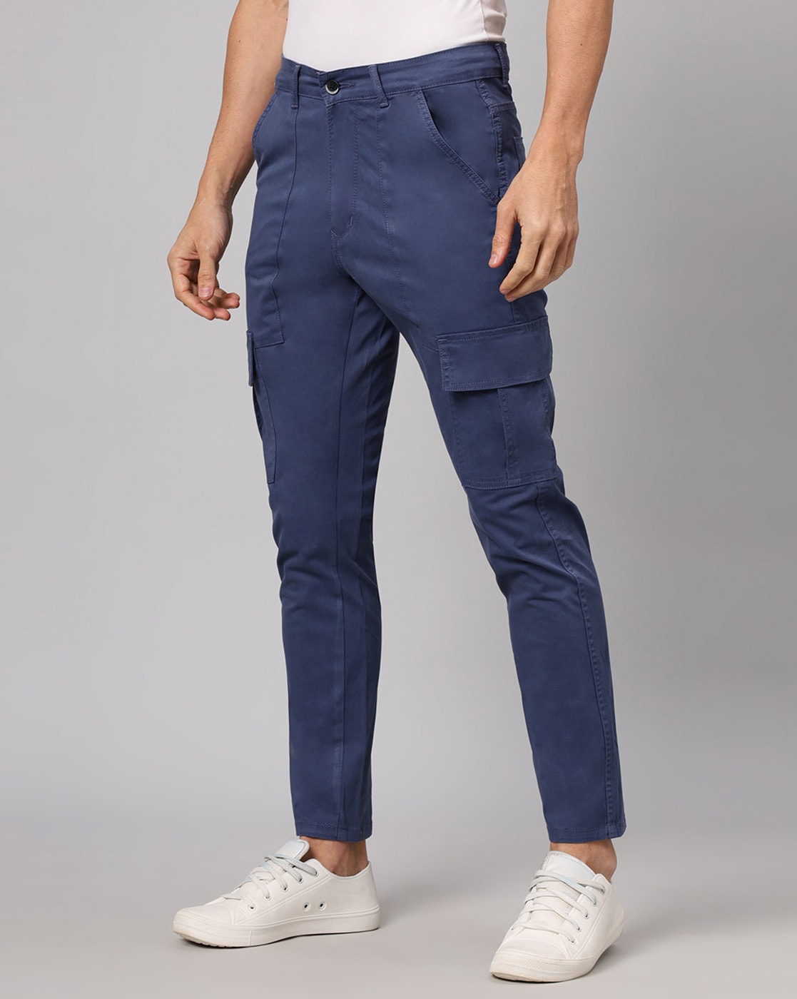 Baggy Fit Cargo Jeans in Blue | Hallensteins US