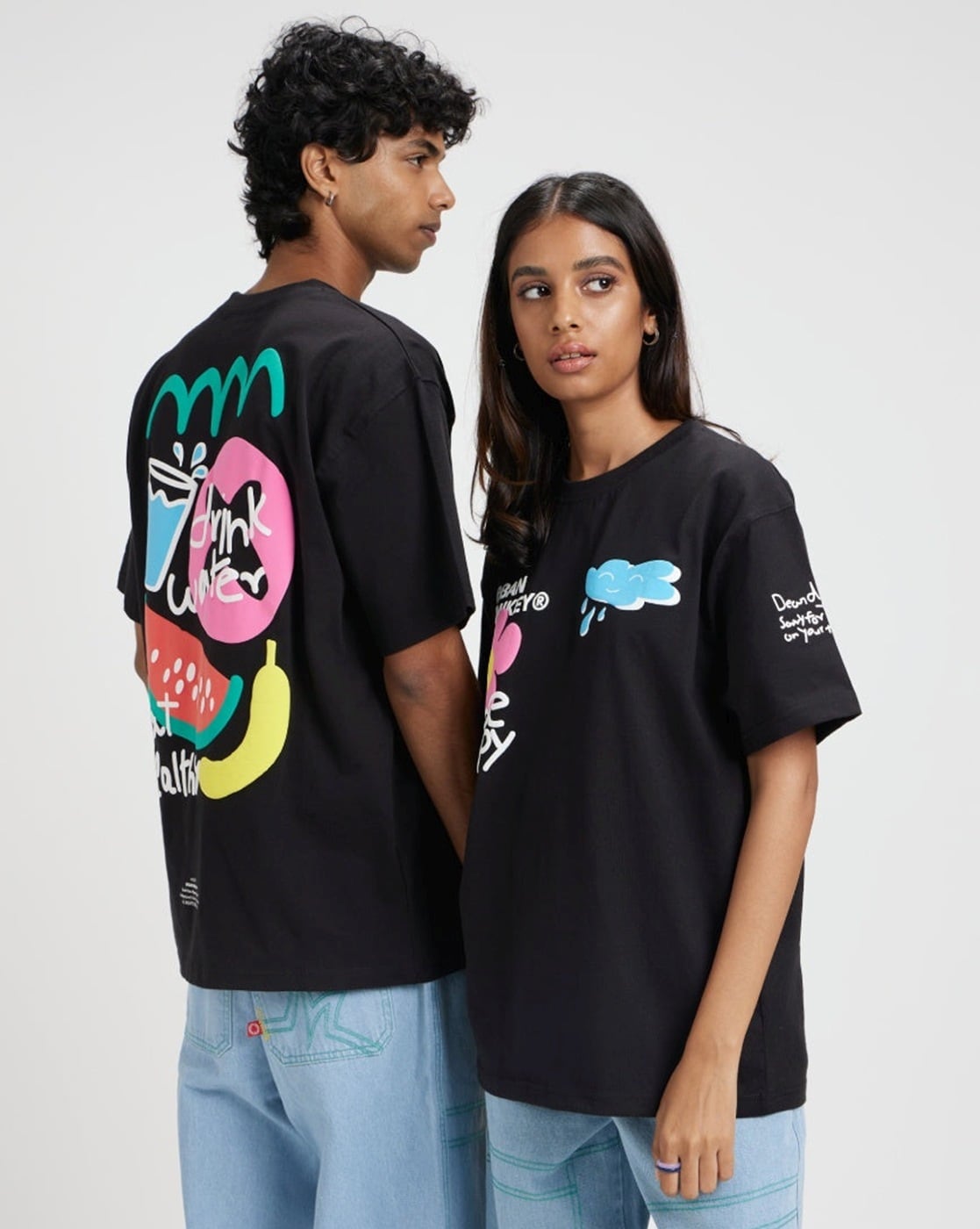 Buy Black College Dropout Oversized Fit Tshirt Online – Urban Monkey®