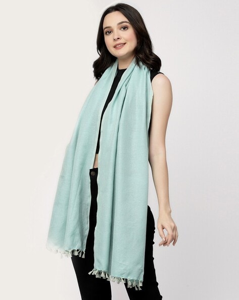 Women Cotton Stole with Tassels Price in India