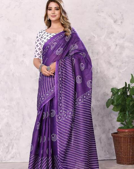 Jamun Purple Kanjivaram Woven Soft Silk Saree - Urban Womania