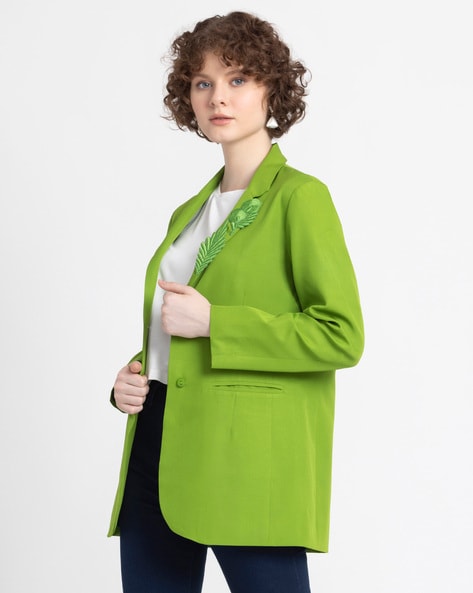 Embroidered shop blazers womens