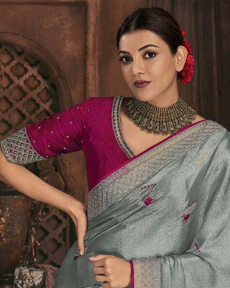 Real Zari Silver Wedding Wear Pattu Silk Saree, 6.3 m (with blouse piece)  at best price in Surat