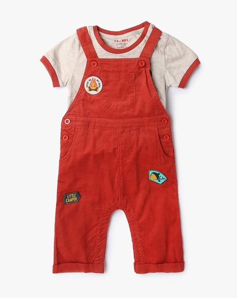 Buy Bold N Elegant Soft Plush Face Bear Attached Cute Cartoon Denim Dungaree  Baby Boy Girl Clothing Jumpsuit Overall for 0-2 year Kids (Denim - Bear,  6-12 Months) at Amazon.in