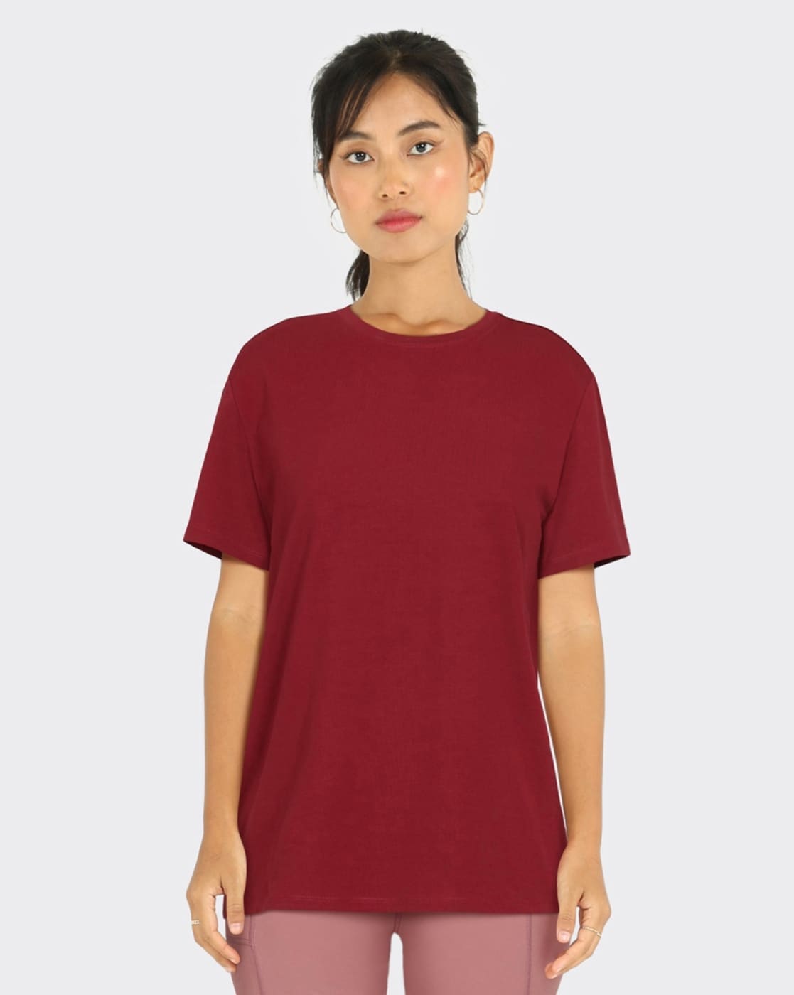 BlissClub Solid Women Round Neck Pink T-Shirt - Buy BlissClub Solid Women  Round Neck Pink T-Shirt Online at Best Prices in India