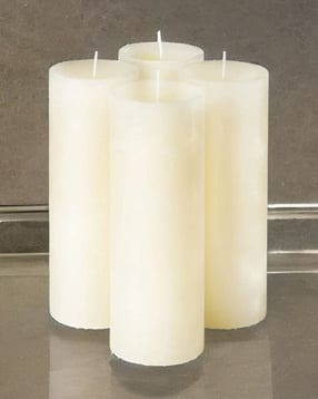 Set of 4 Jasmine Scented Pillar Candles-image-37